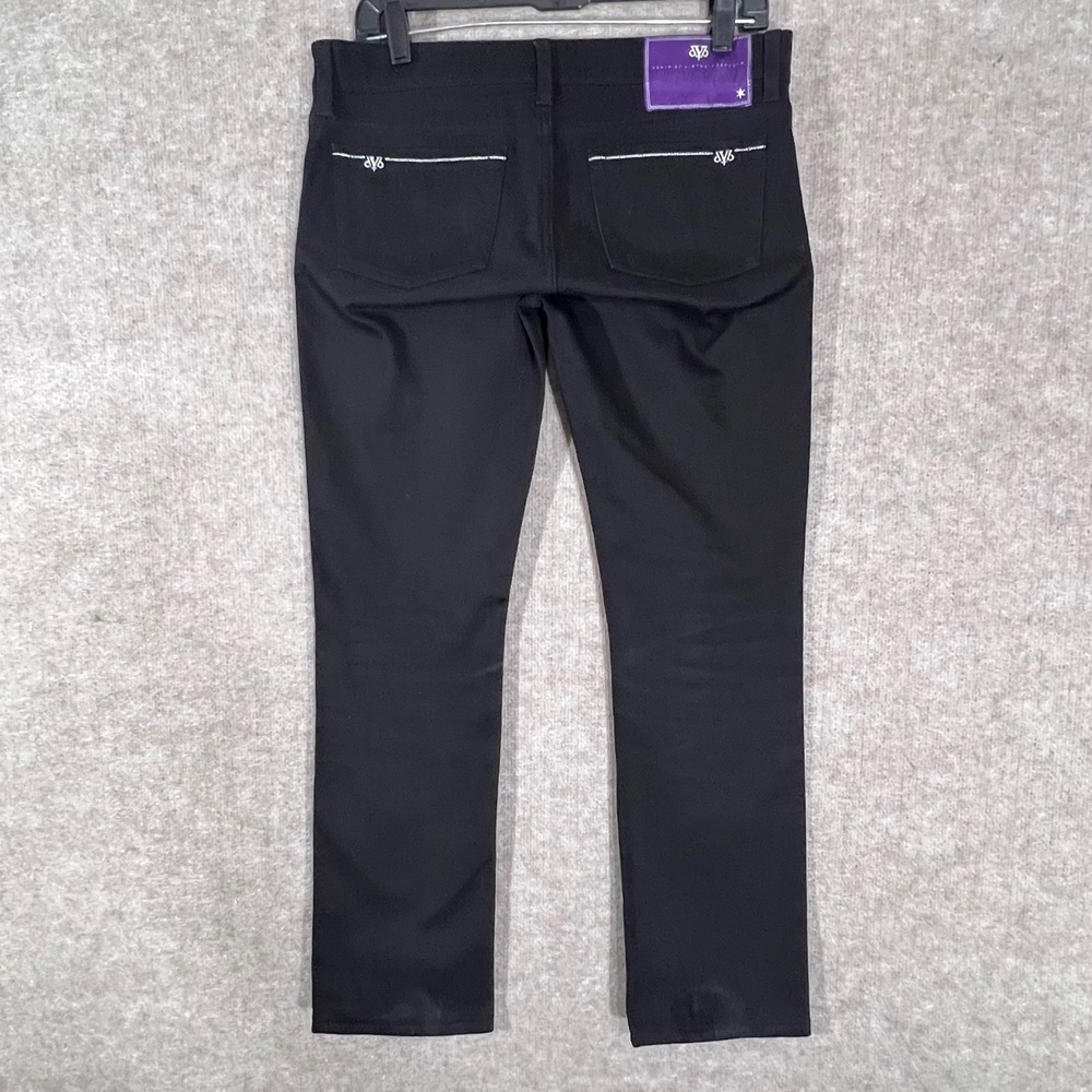 DENIM BY VICTORIA BECKHAM Black Cotton Blend Straight Leg Jeans Women Sz 28 READ - Picture 5 of 14